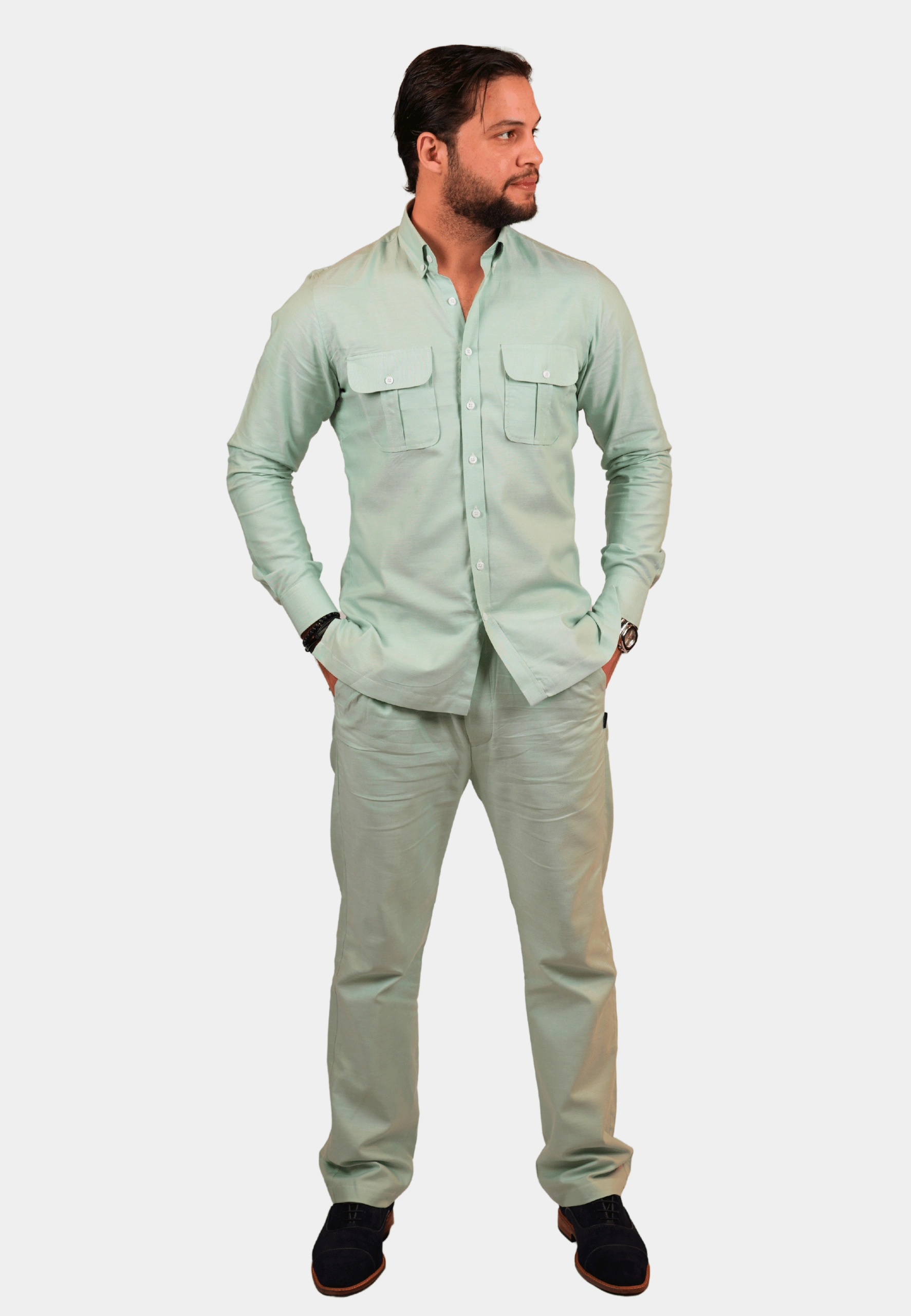 Sage Cotton Co-Ord Set