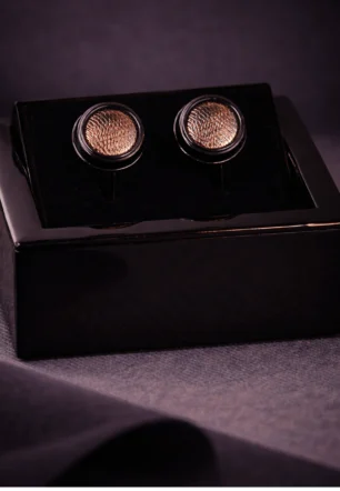 Rosé Weave Cufflinks