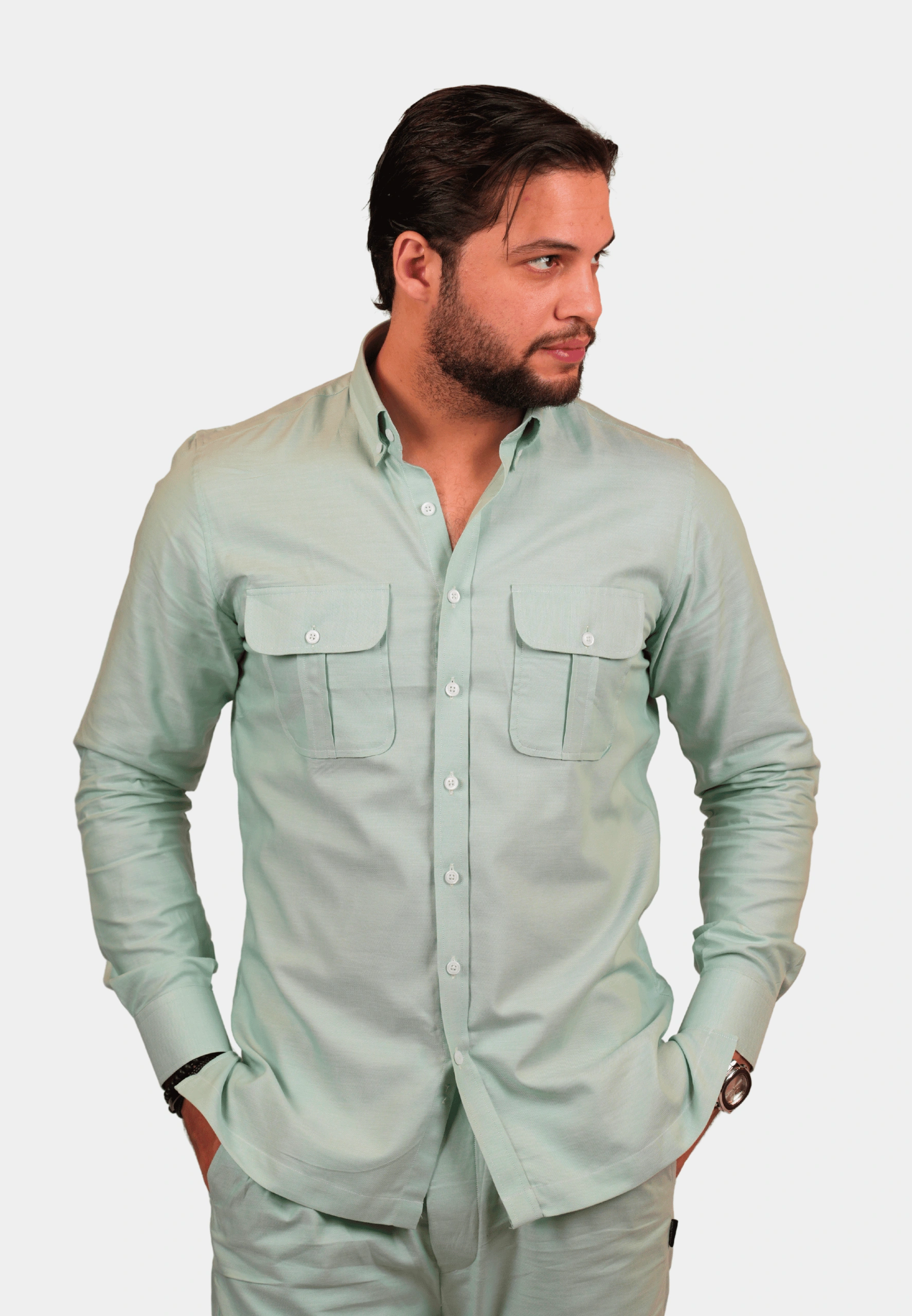 Sage Cotton Co-Ord Set - Image 4