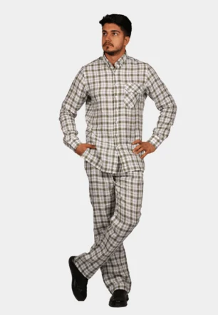 Olive Grid Co-ord Set