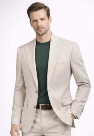 Linen Sport Suit – Beige
