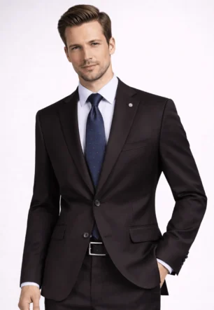 Regular Fit Suit – Brown