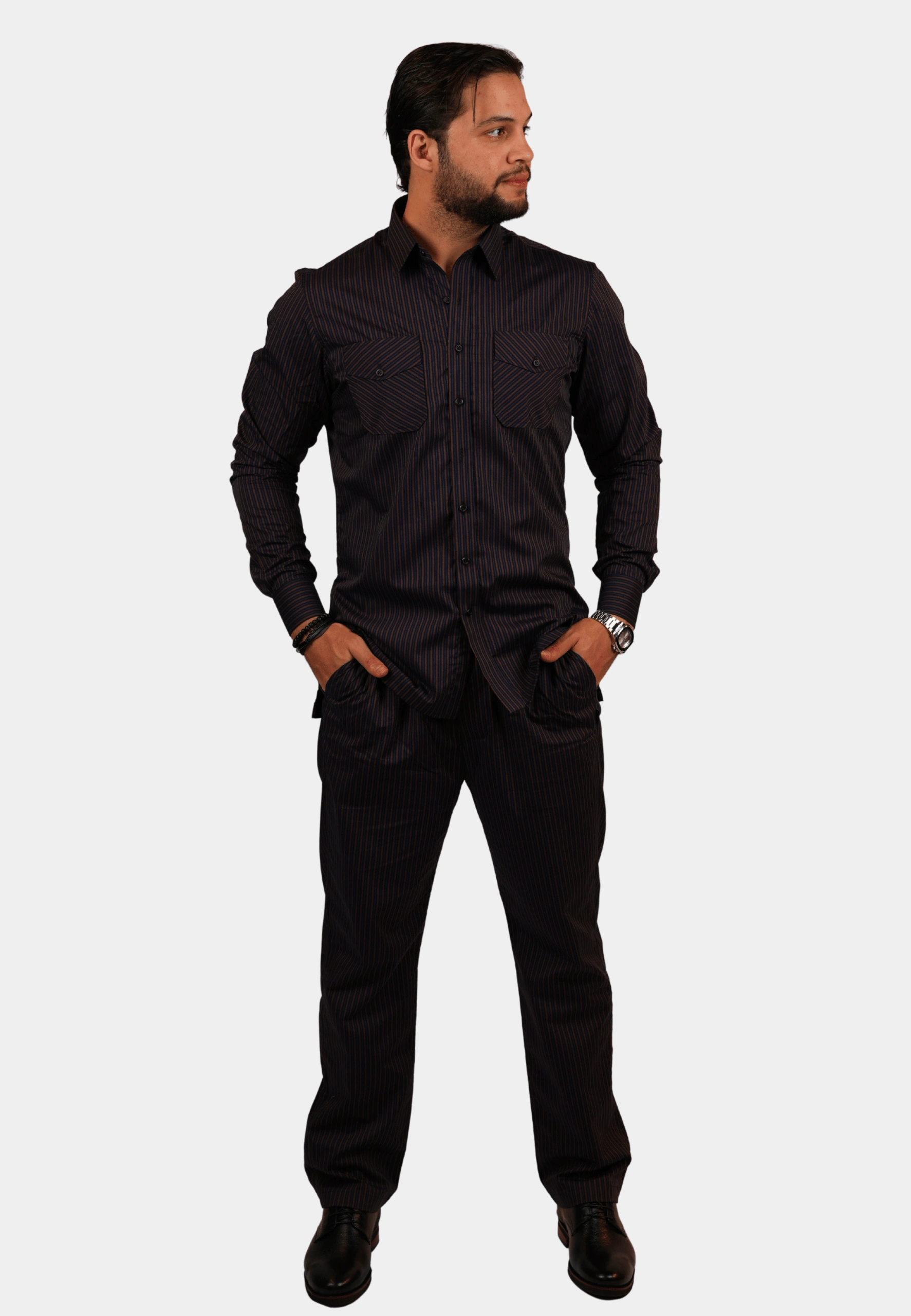 Midnight Stripe Co-Ord Set