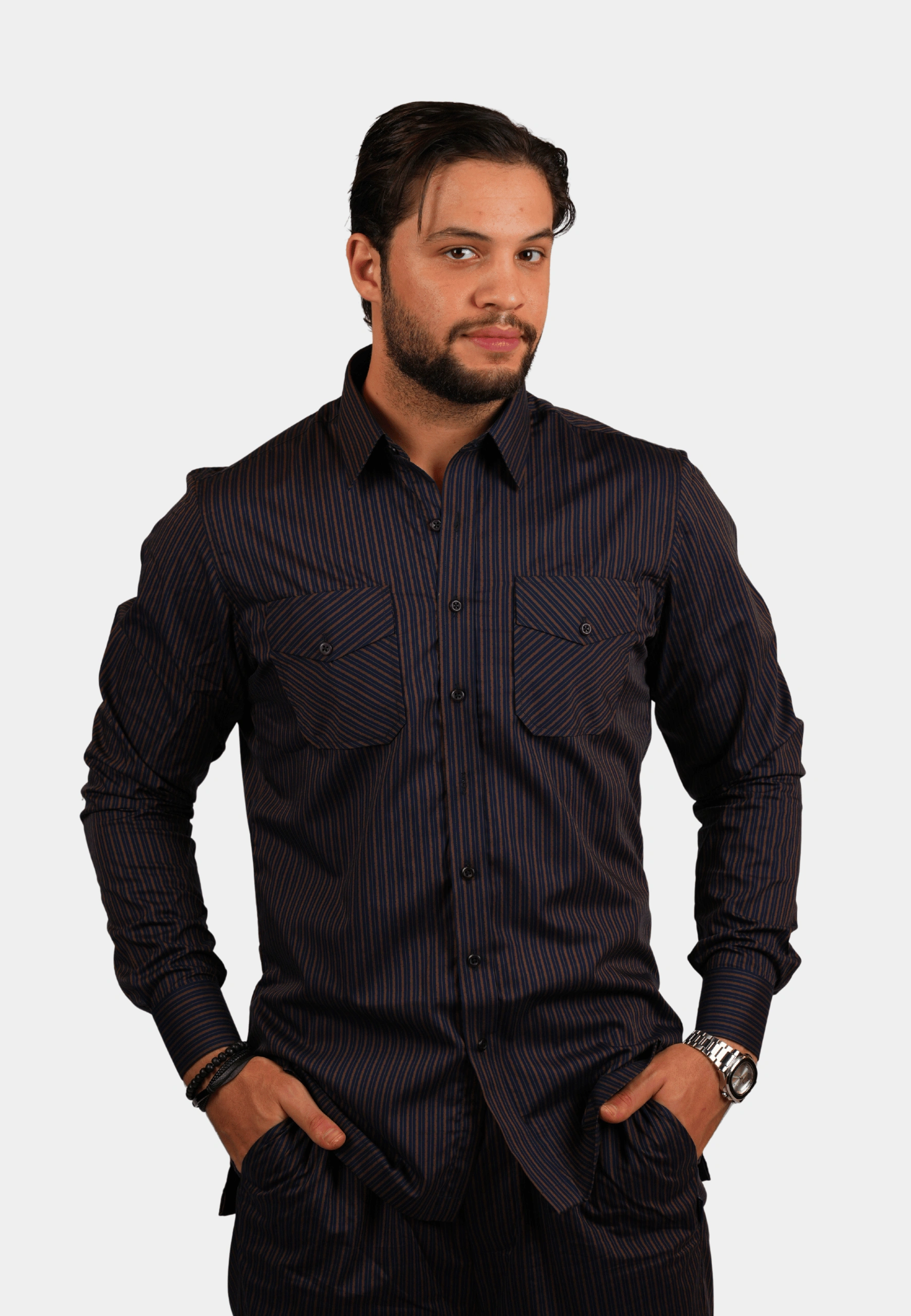 Midnight Stripe Co-Ord Set - Image 4