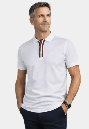 Collar Detailed Polo Shirt